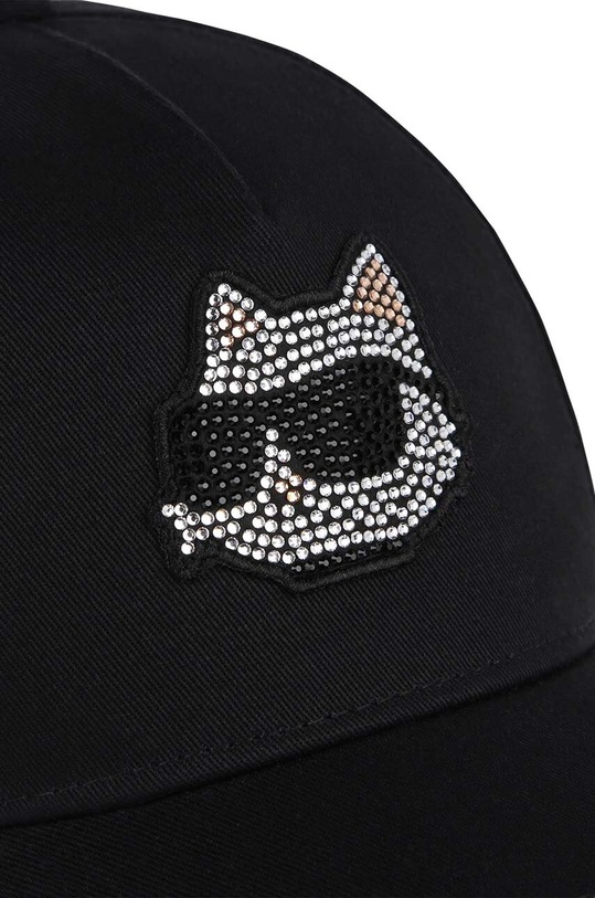 Παιδικό βαμβακερό καπέλο μπέιζμπολ Karl Lagerfeld μαύρο Z30165.