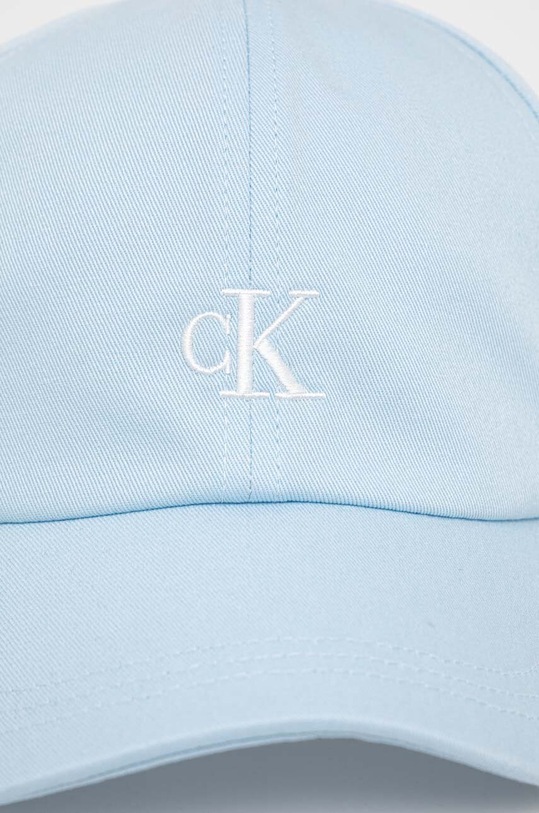 Дитяча бавовняна кепка Calvin Klein Jeans IU0IU00150.PPYH блакитний SS24
