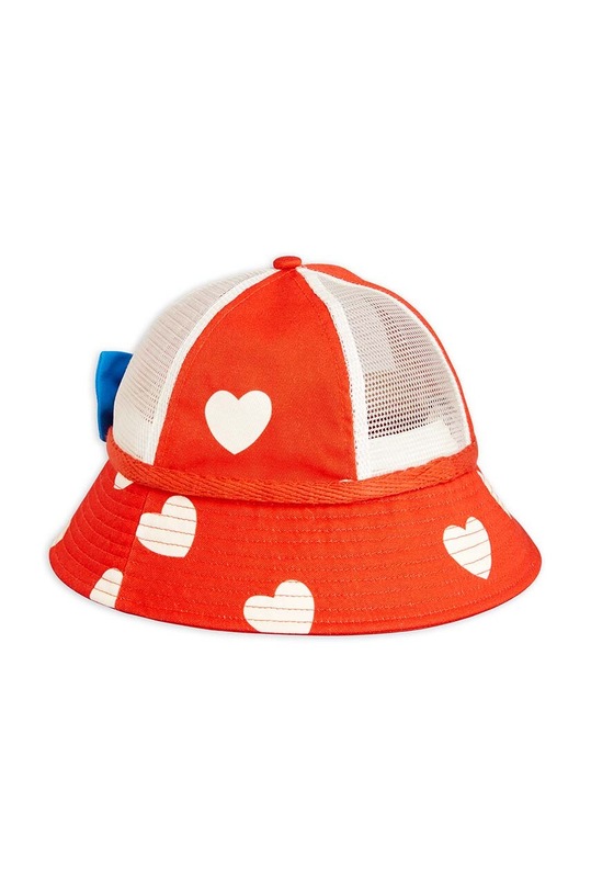 Дитячий капелюх Mini Rodini Hearts 2426510642 помаранчевий SS24