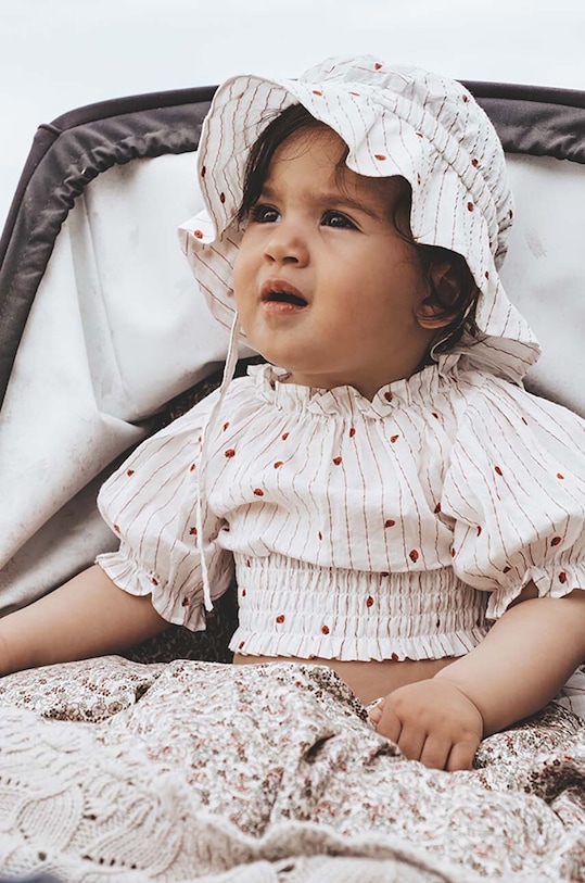 Детская хлопковая шляпа That's mine Kassia хлопок белый 068134