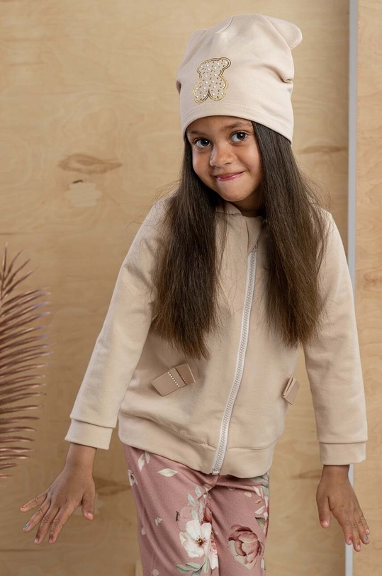 Dětská čepice Jamiks MATERA tenká béžová MATERA.Nak.JWG043.G