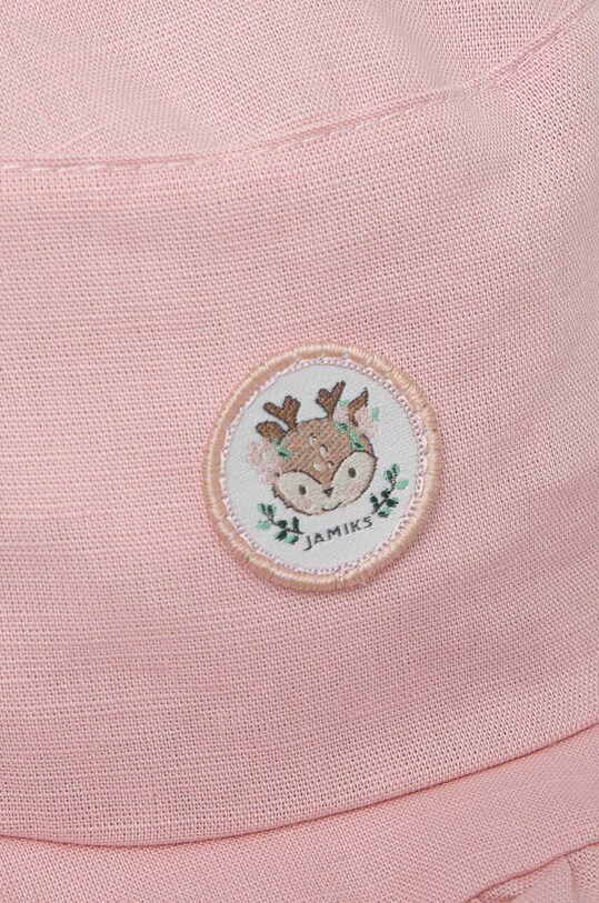 Jamiks kapelusz dziecięcy MAUD MAUD.len.Nak.JLG163.G różowy SS24
