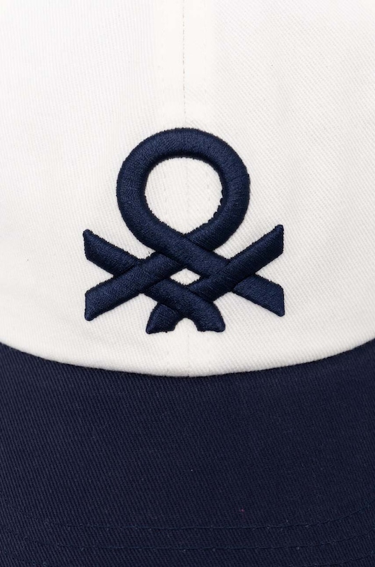 Παιδικό βαμβακερό καπέλο μπέιζμπολ United Colors of Benetton 6G0QCA01C.G.Reproposed σκούρο μπλε SS24