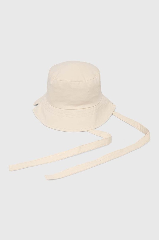 Dětská bavlněná čepice United Colors of Benetton 6G0QCA01Z.G.Seasonal béžová SS24