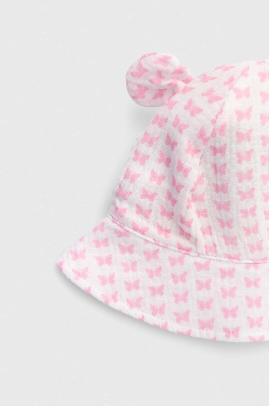 United Colors of Benetton kapelusz bawełniany dziecięcy 6G9NAA00E.G.W.Seasonal różowy SS24