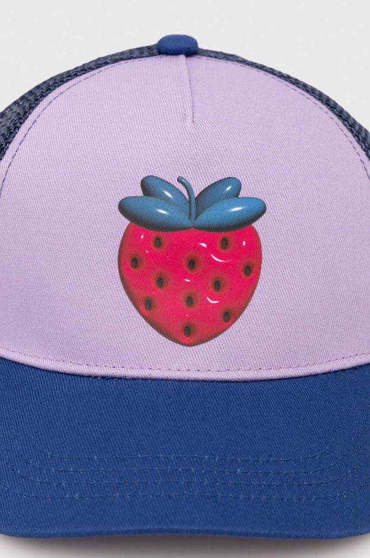 Dětská baseballová čepice United Colors of Benetton 6WUUGA013.P.Seasonal fialová SS24