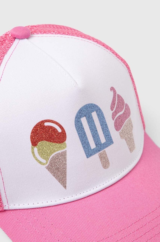 Detská baseballová čiapka United Colors of Benetton 6WUUGA013.P.Seasonal ružová SS24