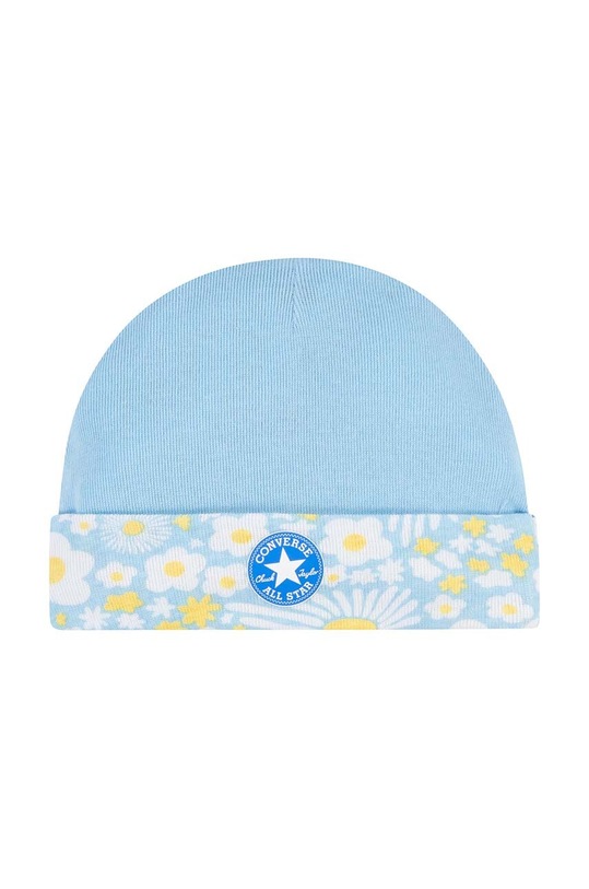 Dziewczynka Converse komplet niemowlęcy - czapka i skarpetki 2-pack NC0331.G niebieski