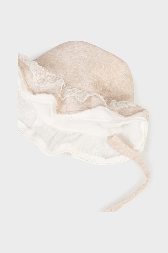 Dziewczynka Mayoral Newborn kapelusz dziecięcy 9721.2N.Newborn.PPYH beżowy