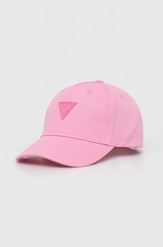 Dětská bavlněná kšiltovka Guess bavlna růžová H4GZ01.WO08O.G.PPYH