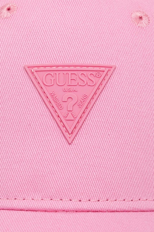 Dětská bavlněná kšiltovka Guess H4GZ01.WO08O.G.PPYH růžová SS24