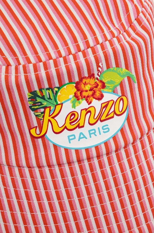 Dječji pamučni šešir Kenzo Kids K60400.50 crvena SS24
