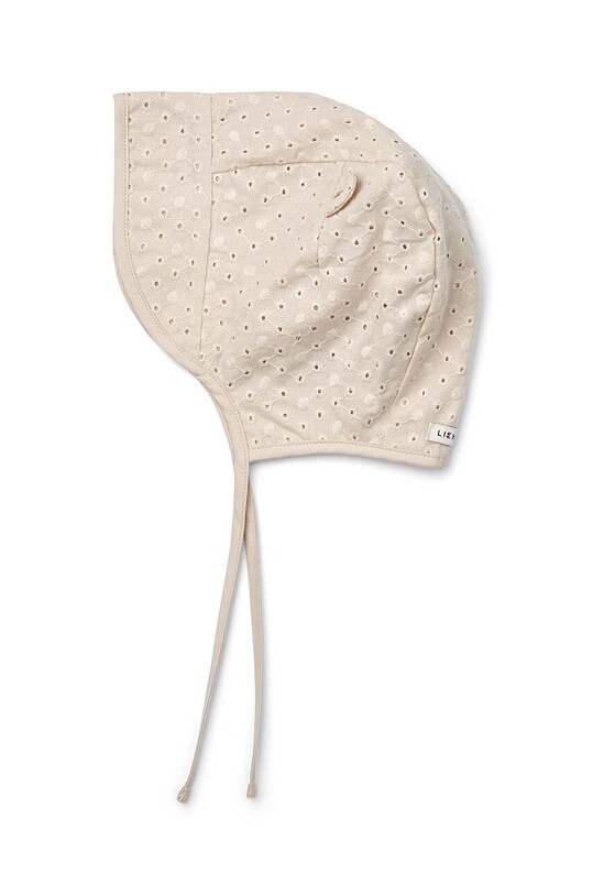 Хлопковая шапочка для младенцев Liewood Rae Baby Anglaise Sun Hat With Ears LW17688 бежевый SS24
