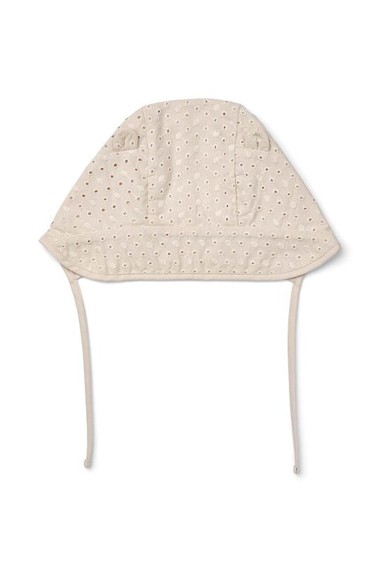 Девочка Хлопковая шапочка для младенцев Liewood Rae Baby Anglaise Sun Hat With Ears LW17688 бежевый