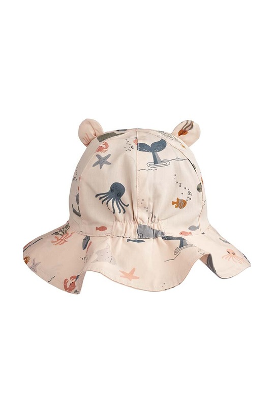 Liewood kapelusz bawełniany dziecięcy Amelia Printed Sun Hat With Ears LW19069 multicolor SS24