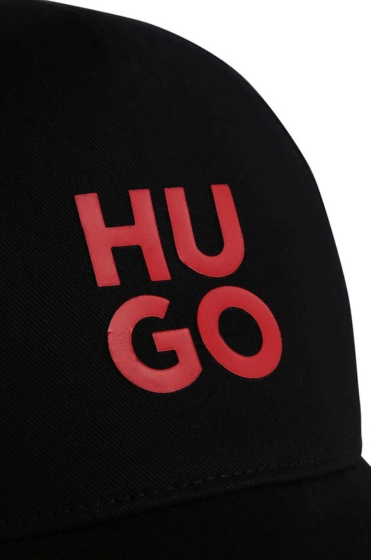 Chłopiec HUGO czapka z daszkiem bawełniana dziecięca G00119. czarny