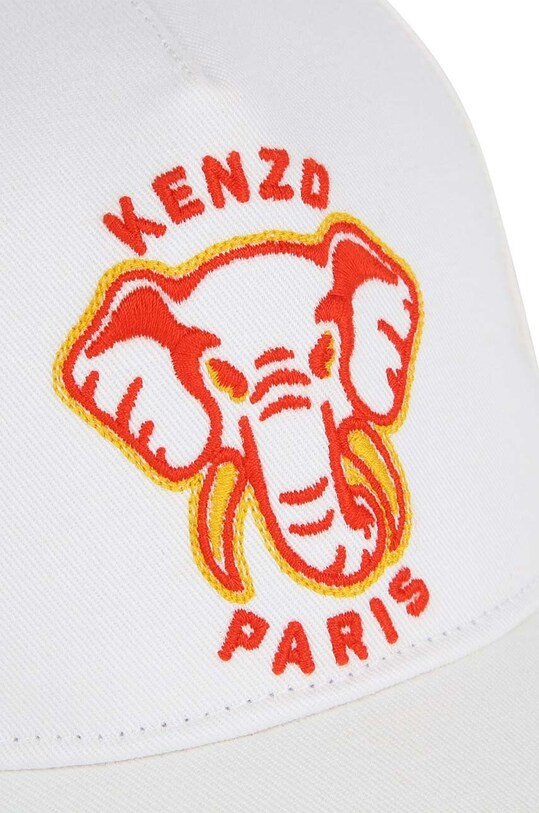 Chłopiec Kenzo Kids czapka z daszkiem bawełniana dziecięca K60385.44.50 biały
