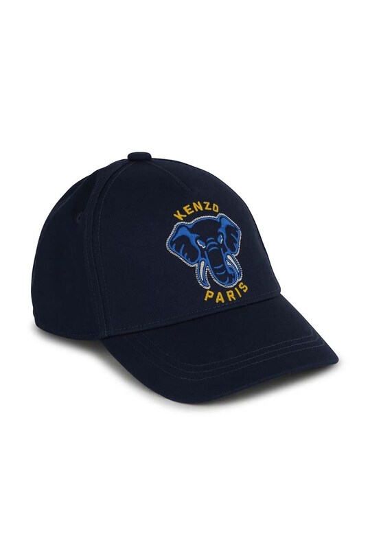 Kenzo Kids czapka z daszkiem bawełniana dziecięca aplikacja niebieski K60385.44.50