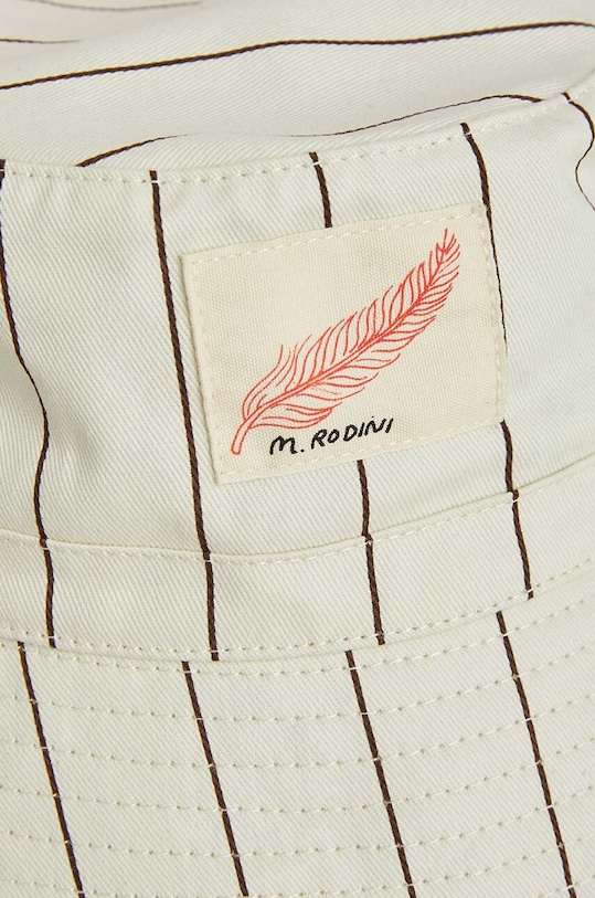 Mini Rodini kapelusz bawełniany dziecięcy Feather hike 2426510011 biały