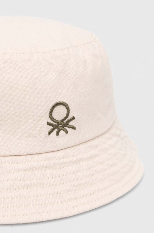 United Colors of Benetton pălărie din bumbac pentru copii 6G0QCA019.G.Sea.PPYH bej SS24