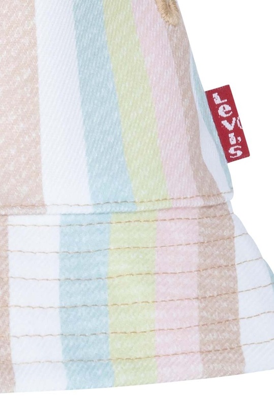Levi's kapelusz dwustronny bawełniany dziecięcy LAN LEVI'S REVERSIBLE BUCKET C pomarańczowy 9A8612