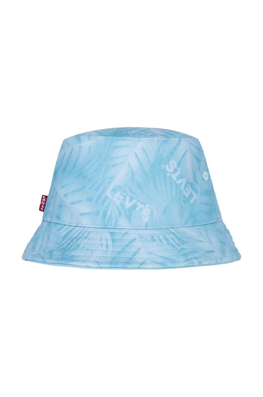 Levi's kapelusz dwustronny bawełniany dziecięcy LAN LEVI'S REVERSIBLE BUCKET C 9A8612 turkusowy SS24