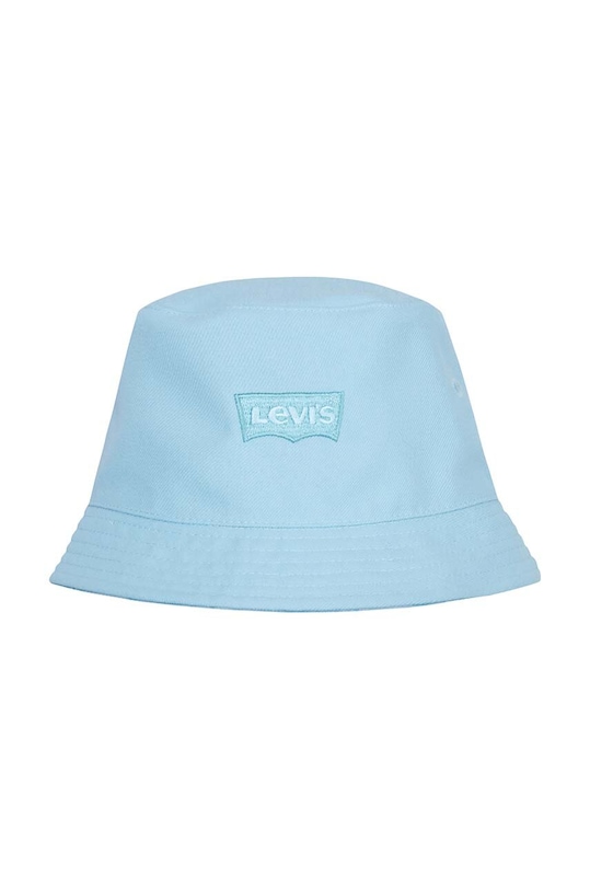 Chłopiec Levi's kapelusz dwustronny bawełniany dziecięcy LAN LEVI'S REVERSIBLE BUCKET C 9A8612 turkusowy