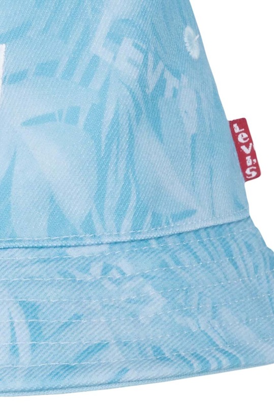 Levi's kapelusz dwustronny bawełniany dziecięcy LAN LEVI'S REVERSIBLE BUCKET C 9A8612 turkusowy