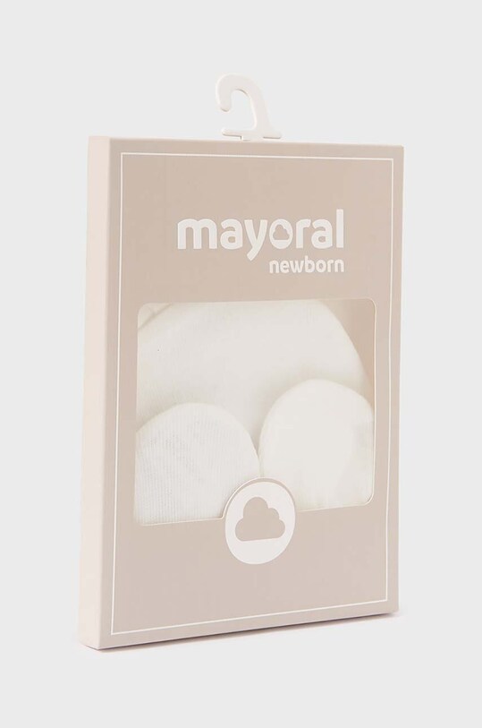 Дитяча шапка і рукавички Mayoral Newborn бежевий 19340.1Q.Newborn.PPYH