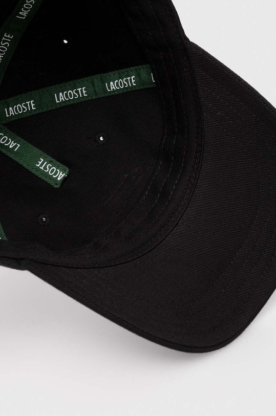 Lacoste șapcă din bumbac pentru copii RK7351 negru