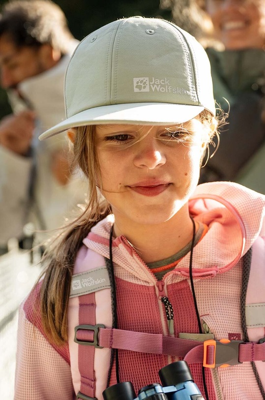 Jack Wolfskin șapcă de baseball pentru copii ACTIVE HIKE verde 1910542.