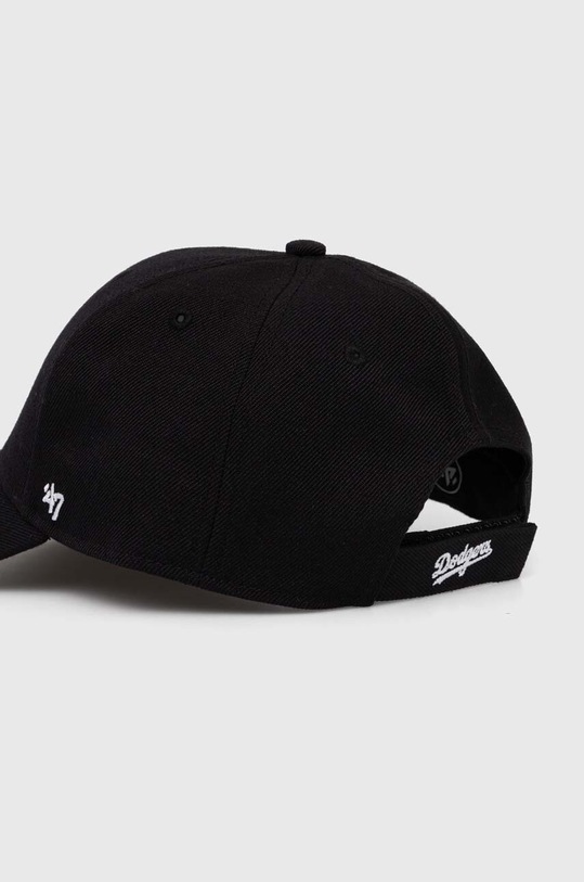 Кепка з домішкою вовни 47 brand MLB Los Angeles Dodgers BMVP12WBV чорний SS24