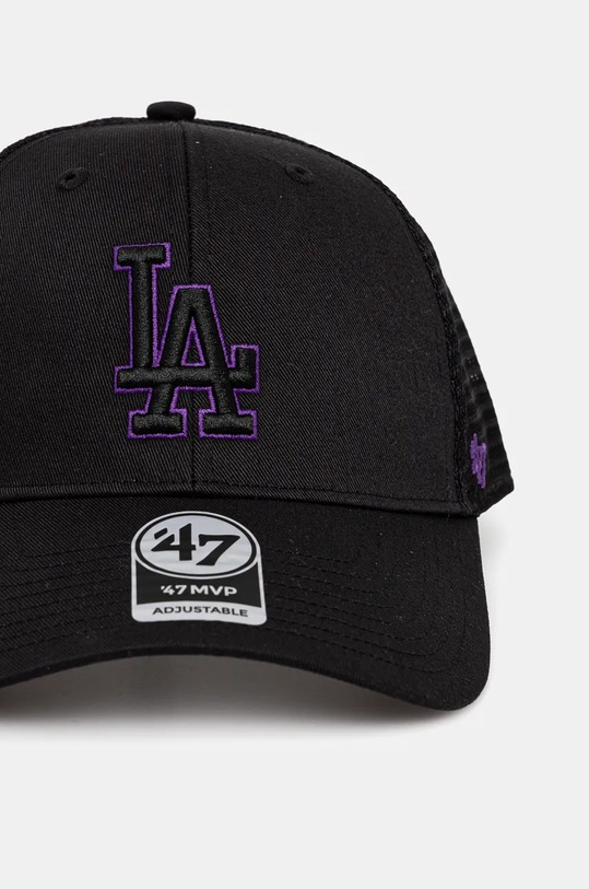 Detská baseballová čiapka 47 brand MLB Los Angeles Dodgers Branson BBRANS12CTP čierna SS24