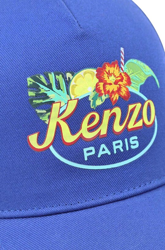 Детская хлопковая кепка Kenzo Kids K60414.52.56 голубой SS24