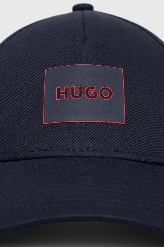 HUGO czapka z daszkiem bawełniana 50506053 granatowy SS24