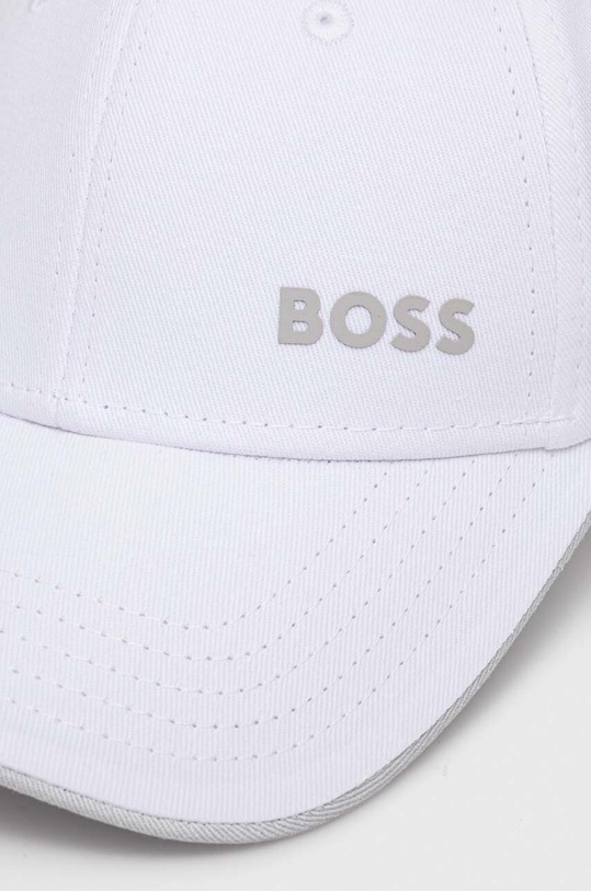 BOSS Green czapka z daszkiem bawełniana 50505834 biały SS24