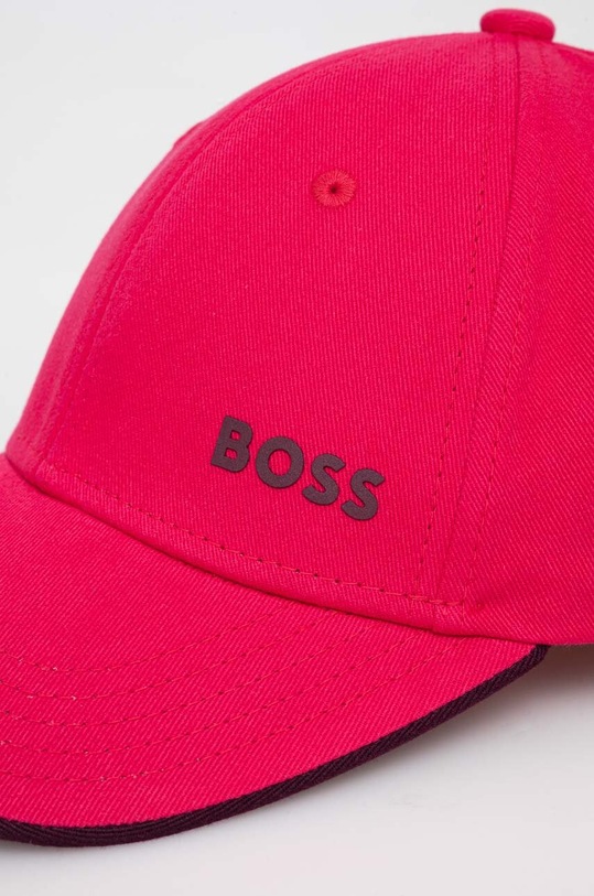 BOSS Green czapka z daszkiem bawełniana 50505834 różowy SS24