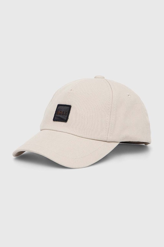 Pamučna kapa sa šiltom Boss Orange pamuk bež 50505437
