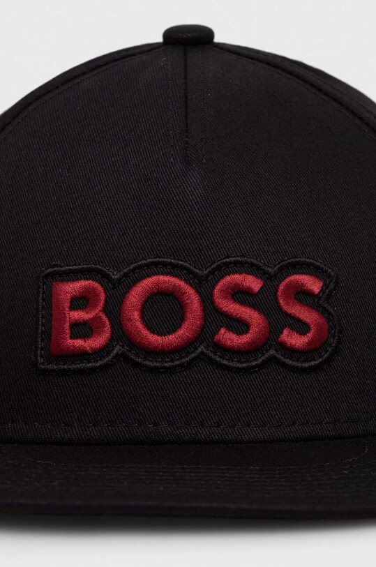 Хлопковая кепка Boss Orange 50505534 чёрный SS24