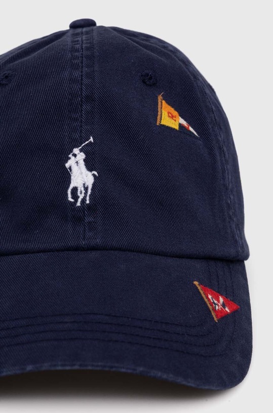 Polo Ralph Lauren czapka z daszkiem bawełniana 710926397 granatowy SS24
