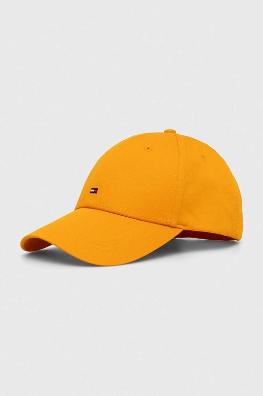 Bavlnená šiltovka Tommy Hilfiger bavlna oranžová AM0AM11478