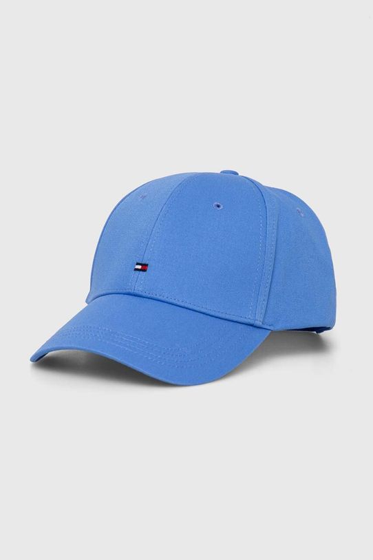 Pamučna kapa sa šiltom Tommy Hilfiger bez uzorka plava AM0AM11478