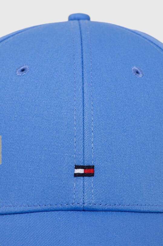 Βαμβακερό καπέλο του μπέιζμπολ Tommy Hilfiger AM0AM11478 μπλε SS24
