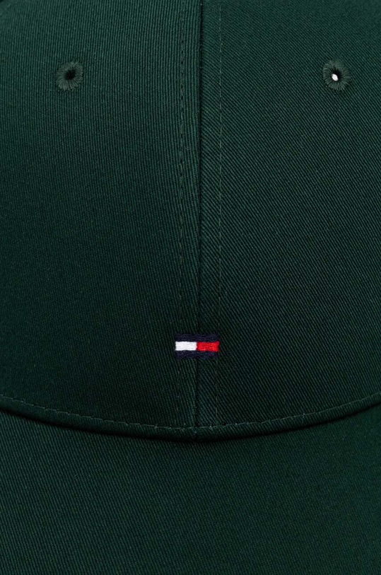 Bavlnená šiltovka Tommy Hilfiger AM0AM11478 zelená SS24