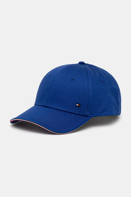 Памучна шапка с козирка Tommy Hilfiger син AM0AM12035