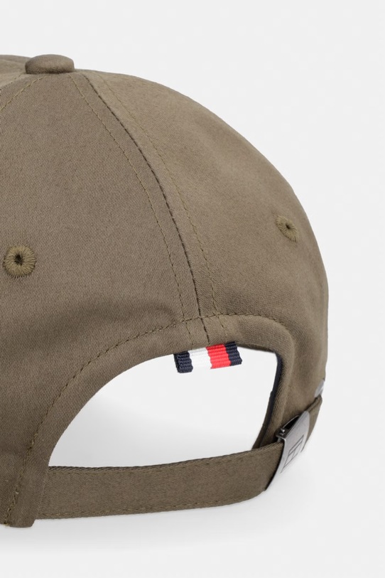 Αξεσουάρ Tommy Hilfiger καπέλο με γείσο ανδρικό βαμβακερό AM0AM12035 πράσινο