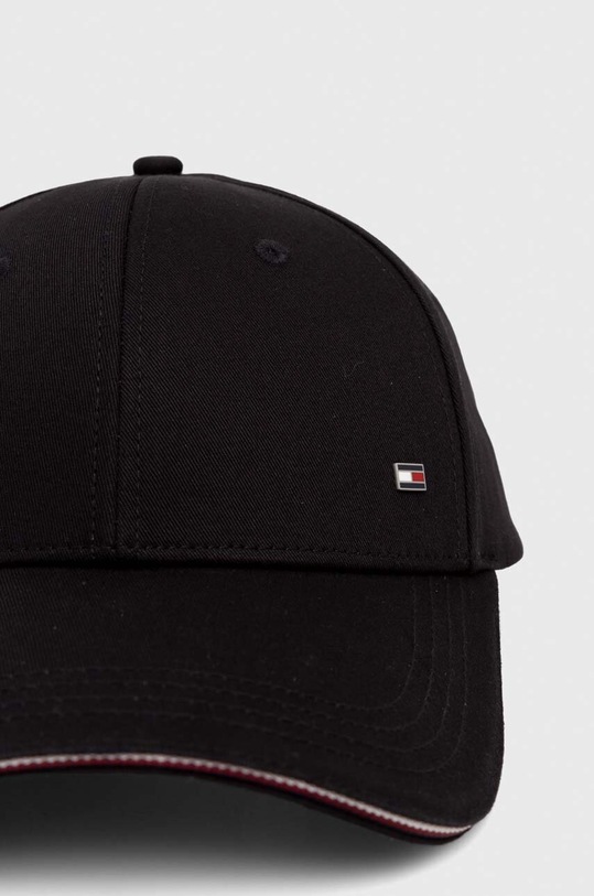 Tommy Hilfiger czapka z daszkiem bawełniana AM0AM12035 czarny SS25