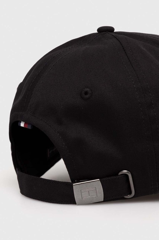 Akcesoria Tommy Hilfiger czapka z daszkiem bawełniana AM0AM12035 czarny