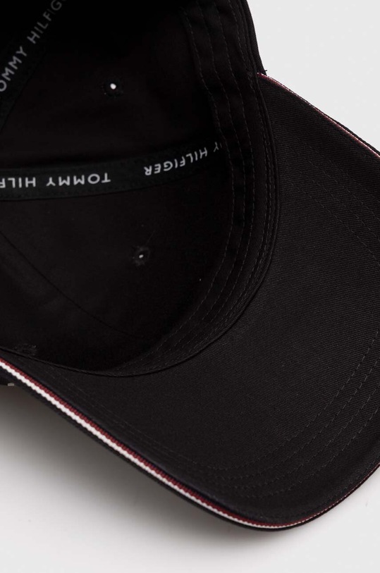 Tommy Hilfiger czapka z daszkiem bawełniana czarny AM0AM12035