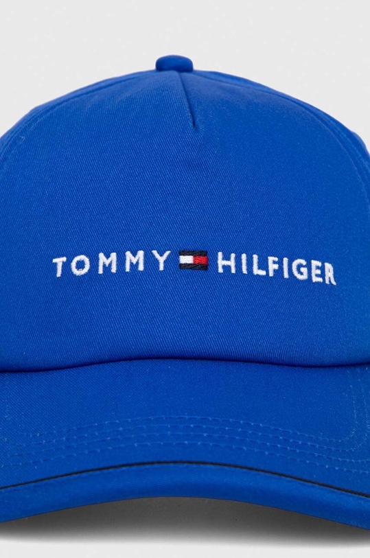 Tommy Hilfiger czapka z daszkiem bawełniana AM0AM12039 niebieski SS24